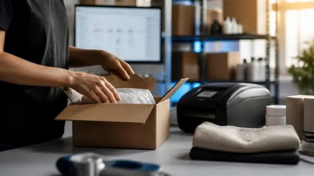 Preparación y embalaje de un pedido online