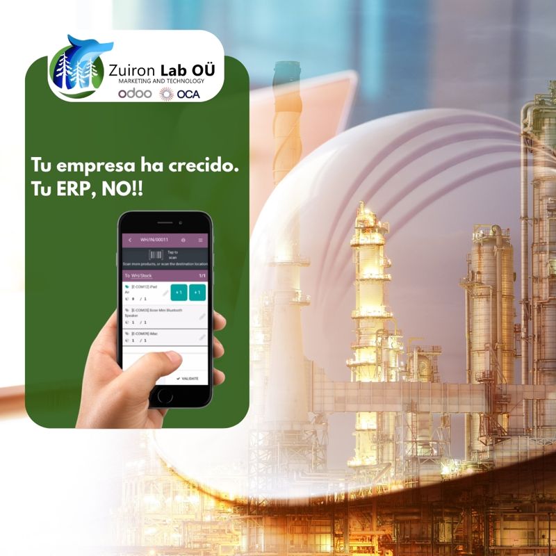 Tu empresa ha crecido, tu ERP no: Odoo en el móvil en una planta industrial