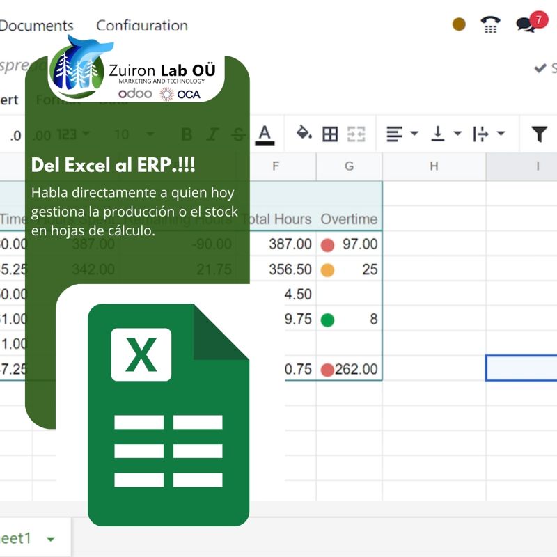 Del Excel al ERP: deja de gestionar la producción y el stock en hojas de cálculo